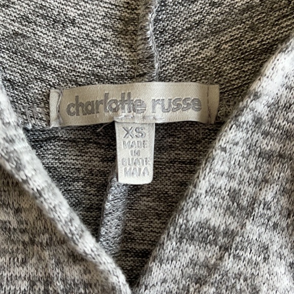 Charlotte Russe Gray Hoodie Size X Small - Picture 10 of 11